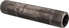 Value Collection - Schedule 80, 3/4" Diam x 5" Long Black Pipe Nipple - Threaded - Eagle Tool & Supply