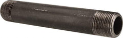 Value Collection - Schedule 80, 3/4" Diam x 6" Long Black Pipe Nipple - Threaded - Eagle Tool & Supply