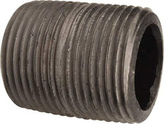 Value Collection - Schedule 80, 1" Diam Black Pipe Nipple - Threaded - Eagle Tool & Supply