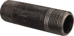 Value Collection - Schedule 80, 1" Diam x 4" Long Black Pipe Nipple - Threaded - Eagle Tool & Supply