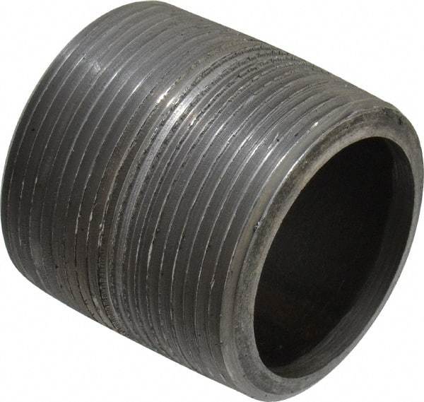 Value Collection - Schedule 80, 1-1/2" Diam Black Pipe Nipple - Threaded - Eagle Tool & Supply