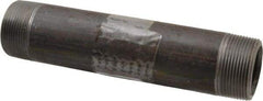 Value Collection - Schedule 80, 1-1/2" Diam x 8" Long Black Pipe Nipple - Threaded - Eagle Tool & Supply