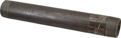 Value Collection - Schedule 80, 1-1/2" Diam x 12" Long Black Pipe Nipple - Threaded - Eagle Tool & Supply