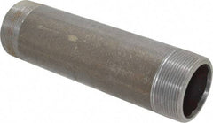 Value Collection - Schedule 80, 2" Diam x 8" Long Black Pipe Nipple - Threaded - Eagle Tool & Supply