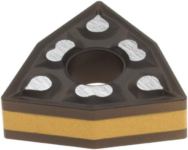 Iscar - WNMG431 TF Grade IC8150 Carbide Turning Insert - TiCN/Al2O3 Finish, 80° Trigon, 1/2" Inscr Circle, 3/16" Thick, 1/64" Corner Radius - Eagle Tool & Supply