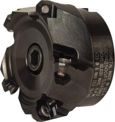Kennametal - 2-1/2" Cut Diam, 3/4" Arbor Hole, 3.5mm Max Depth of Cut, 43° Indexable Chamfer & Angle Face Mill - 5 Inserts, OF.T 06L5... Insert, Right Hand Cut, 5 Flutes, Series KSOM Mini - Eagle Tool & Supply