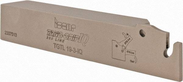 Iscar - TGT, Left Hand Cut, 1.75" Max Workpc Diam, TAG.. 6.., TAG.. 8.. Insert, Indexable Cutoff Toolholder - 3/4" Shank Width, 3/4" Shank Height, 4-1/2" OAL - Eagle Tool & Supply