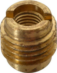 E-Z LOK - 5/16-24, Brass Knife Insert - 1/2" Drill, 1/2" Hole Diam, 5/8" Long, 3/4" Min Grip - Eagle Tool & Supply