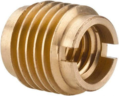 E-Z LOK - 3/8-16, Brass Knife Insert - 1/2" Drill, 1/2" Hole Diam, 5/8" Long, 3/4" Min Grip - Eagle Tool & Supply