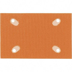 Dynabrade - 5 x 3-1/4" Rectangular Hook Face Backing Pad - Dynabug II Compatible, Screw Attachment, Nonvacuum Pad, 3/8" Thick, Medium Density, Short Nap - Eagle Tool & Supply