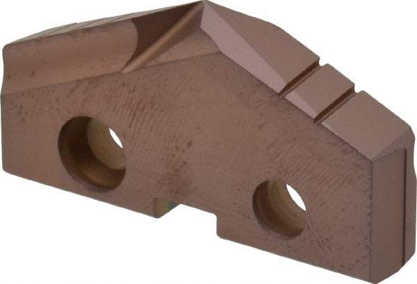 Allied Machine and Engineering - 1-17/32" Diam x 1/4" Thick, Seat Code 3, 132° Included Angle Spade Drill Insert - AM200 Coated, Cobalt, Grade Super Cobalt, Series GEN2 T-A - Eagle Tool & Supply
