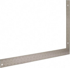 Johnson Level & Tool - 24" Blade Length x 16" Base Length, Anodized Finish, Aluminum Carpenters' Square - 1/8" Graduation, 2" Base Width - Eagle Tool & Supply