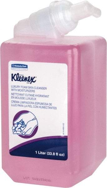 Kleenex - 1 L Dispenser Refill Foam Hand Cleaner - Moisturizing, Light Pink, Citrus Floral Scent - Eagle Tool & Supply