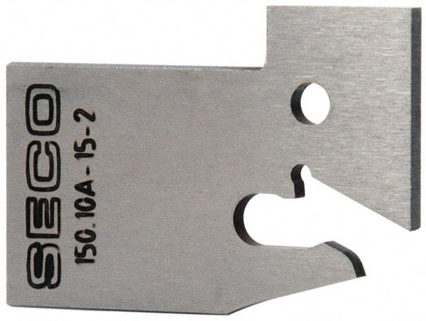 Seco - 0.61" Blade Height, 0.071" Blade Width, 1.303" OAL, Neutral Cut, Single End Indexable Cut-Off Blade - 150.10A Blade, 150.10 Series - Eagle Tool & Supply