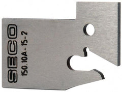 Seco - 0.61" Blade Height, 0.071" Blade Width, 1.303" OAL, Neutral Cut, Single End Indexable Cut-Off Blade - 150.10A Blade, 150.10 Series - Eagle Tool & Supply
