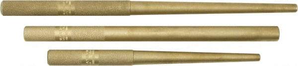 Mayhew - 3 Piece, 3/8 to 3/4", Drift Punch Set - Round Shank, Brass, Comes in Pouch - Eagle Tool & Supply