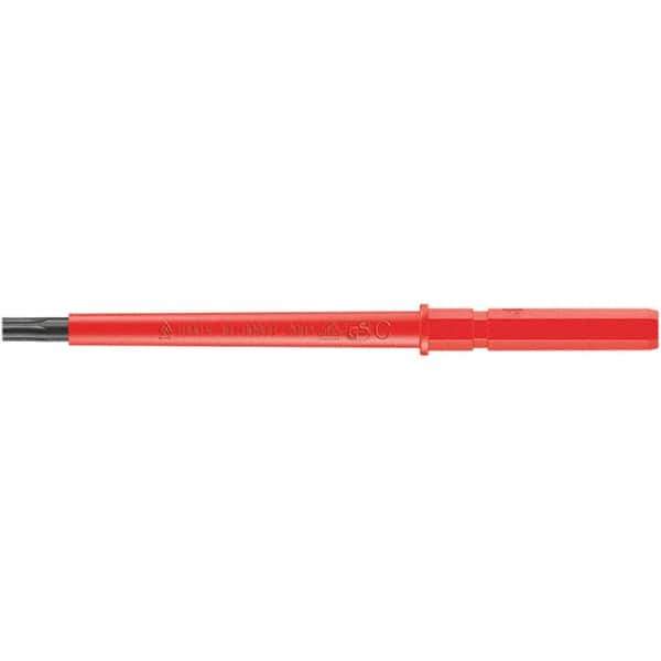 Wera - 9mm Drive T8 Torx Screwdriver Bit - 154mm OAL, Insulated - Eagle Tool & Supply