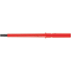 Wera - 9mm Drive T8 Torx Screwdriver Bit - 154mm OAL, Insulated - Eagle Tool & Supply