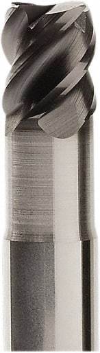Seco - 10mm, 4 Flute, Single End, Solid Carbide, 0.5mm Corner Radius End Mill - 65mm OAL, 50° Helix, Right Hand Flute, 10mm LOC, Right Hand Cut, 22mm Extended Reach - Eagle Tool & Supply