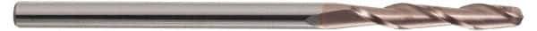 SGS - 5/8" Diam, 2-1/4" LOC, 2 Flute Solid Carbide Ball End Mill - TiCN Finish, Single End, 5" OAL, 5/8" Shank Diam, Spiral Flute - Eagle Tool & Supply
