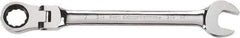 GearWrench - 11/16" 12 Point Flexhead Combination Wrench - Chrome Vanadium Steel, Full Polish Finish - Eagle Tool & Supply