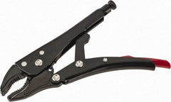 Proto - 7-15/32" OAL Curved Jaw Locking Pliers - 11/32" Jaw Width, 1-19/64" Jaw Depth, 1-21/32" Jaw Opening, Standard Handle - Eagle Tool & Supply