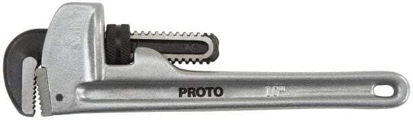 Proto - 12" Aluminum Straight Pipe Wrench - 6" Pipe Capacity - Eagle Tool & Supply