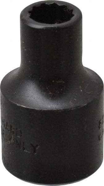 Proto - 1/4", 3/8" Drive, Standard Hand Socket - 12 Points, 1-3/32" OAL, Alloy Steel, Black Finish - Eagle Tool & Supply