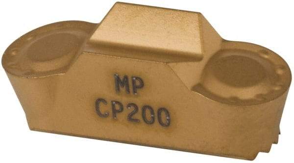 Seco - LCMF, 1/4" Cutting Width, MP, CP200 Grade, Double End Multi-Directional Turning Insert - TiAlN, TiN Coated, Full Radius - Eagle Tool & Supply