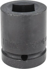 Armstrong - 1" Drive 1" Standard Impact Socket - 2-1/2" OAL - Eagle Tool & Supply