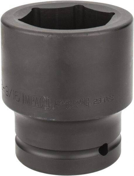 Armstrong - 1-1/2" Drive 2-9/16" Standard Impact Socket - 6 Points, 4-1/4" OAL - Eagle Tool & Supply
