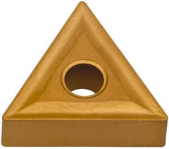 Interstate - TNMG431 IMF Grade IG125T Carbide Turning Insert - TiN/Al2O3/TiCN Finish, 60° Triangle, 1/2" Inscr Circle, 3/16" Thick, 1/64" Corner Radius - Eagle Tool & Supply