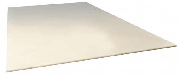 Made in USA - 1' x 1' x 3/4" Natural (Color) PVDF/Kynar Sheet - Eagle Tool & Supply