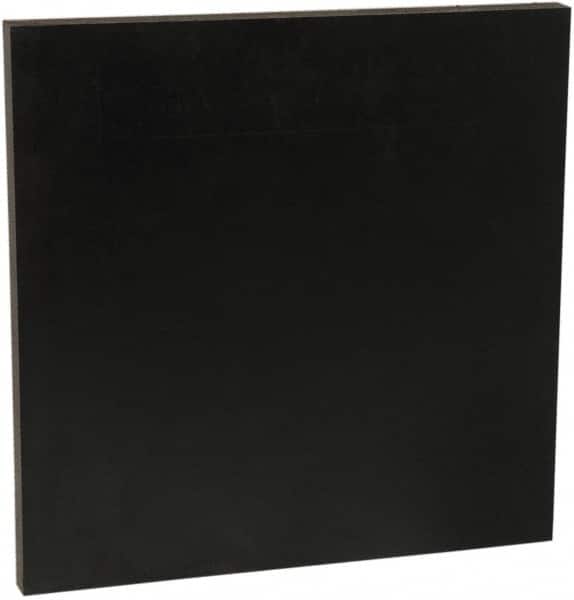 Made in USA - 2' x 1' x 1-1/2" Black ABS Sheet - Eagle Tool & Supply