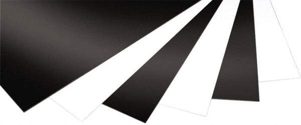 Made in USA - 6mm Thick x 4' Wide x 4' Long, Expanded PVC Sheet - Black, ±5% Tolerance - Eagle Tool & Supply