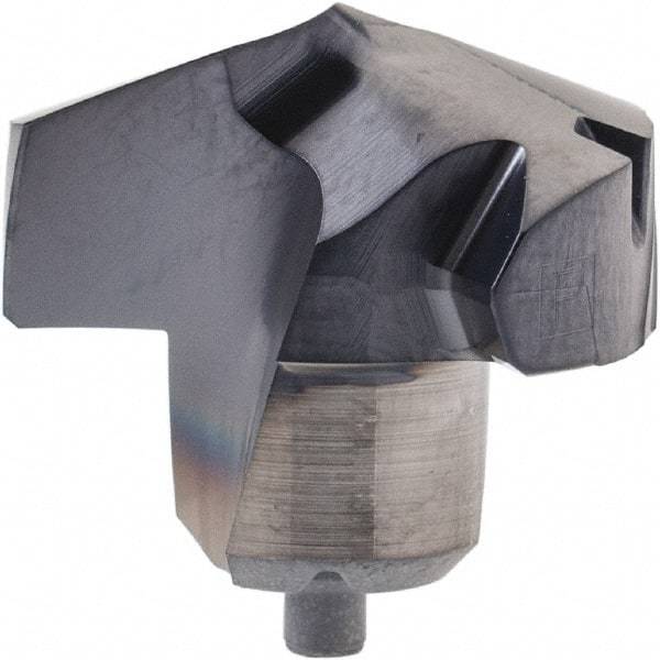 Kennametal - Series KenTIP, 15mm Diam Grade KCP15 140° Replaceable Drill Tip - Carbide, AlTiN Finish, T Seat Size - Eagle Tool & Supply