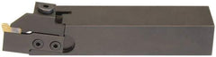 Hertel - HCE, Right Hand Cut, 1-5/8" Max Workpc Diam, Indexable Cutoff Toolholder - 1/2" Max Depth of Cut, 31.75mm Shank Width, 1" Shank Height, 6" OAL - Eagle Tool & Supply