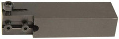 Hertel - HCE, Right Hand Cut, Indexable Cutoff Toolholder - 0.531 Max Depth of Cut, 25.4mm Shank Width, 1/2" Shank Height, 4-1/2" OAL - Eagle Tool & Supply