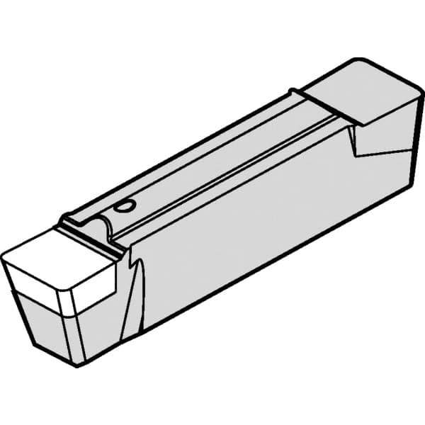 Kennametal - 0600G ST Grade KB5625, 6mm Cutting Width PCBN Grooving Insert - 4mm Max Depth of Cut, Neutral, 0.79mm Corner Radius, TiAlN Finish - Eagle Tool & Supply