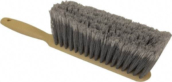 O-Cedar - 13" OAL, PVC Counter Brush - 2-1/2" Bristle Length, 8" Long x 2-1/2" Wide Head, Foam Handle, Gray - Eagle Tool & Supply