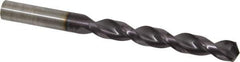 Guhring - 1/2" 130° Powdered Metal Jobber Drill - FIREX Finish, Right Hand Cut, Parabolic Flute, Straight Shank, 5-15/16" OAL, Cone Relief Point - Eagle Tool & Supply
