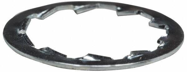 Value Collection - 1-3/8" Screw, 1.418" ID, Steel Internal Tooth Lock Washer - 1.95" OD, Zinc-Plated, Grade 1075 - Eagle Tool & Supply