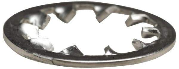 Made in USA - 5/8" Screw, 0.659" ID, Spring Steel Internal Tooth Lock Washer - 1.134" OD, Uncoated, Grade 2 - Eagle Tool & Supply