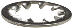 Made in USA - 1 Screw, 1.06" ID, Spring Steel Internal Tooth Lock Washer - 1.65" OD, Zinc-Plated, Grade 2 - Eagle Tool & Supply