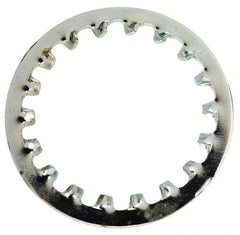 Value Collection - 5/8" Screw, 0.7" ID, Steel Internal Tooth Lock Washer - 0.968" OD, Zinc-Plated, Grade 1075 - Eagle Tool & Supply