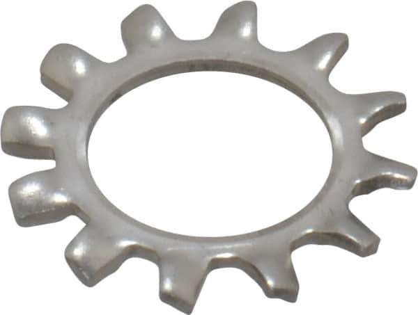 Value Collection - 3/8" Screw, 0.398" ID, Stainless Steel External Tooth Lock Washer - 0.695" OD, Uncoated, Grade 18-8 - Eagle Tool & Supply