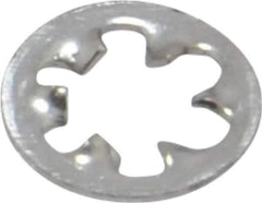 Value Collection - #4 Screw, 0.123" ID, Stainless Steel Internal Tooth Lock Washer - 0.265" OD, Uncoated, Grade 18-8 - Eagle Tool & Supply