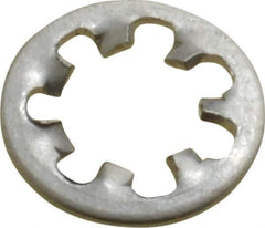 Value Collection - #6 Screw, 0.15" ID, Stainless Steel Internal Tooth Lock Washer - 0.288" OD, Uncoated, Grade 18-8 - Eagle Tool & Supply