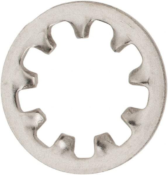 Value Collection - 3/8" Screw, 0.398" ID, Stainless Steel Internal Tooth Lock Washer - 0.692" OD, Uncoated, Grade 18-8 - Eagle Tool & Supply