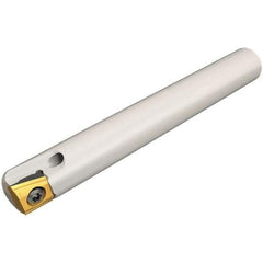 Iscar - 5/8" Cut Diam, 0.197" Max Depth of Cut, 5/8" Shank Diam, 3.11" OAL, Indexable Square Shoulder End Mill - T290 LN.T 0502 Inserts, Cylindrical Shank, 90° Lead Angle, Through Coolant, Series SumoMill - Eagle Tool & Supply